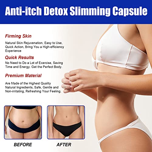 Beepow Soothe&Slim Anti-Itch Detox Slimming Capsule, Anniecare Instant Anti-Itch Detox Slimming Product, Removes Odor Revert To Tight White #TOP3
