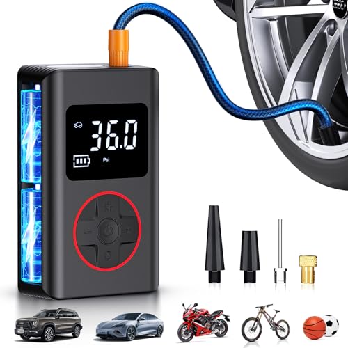Portable Tire Inflator Air Compressor 150PSI with LED Light