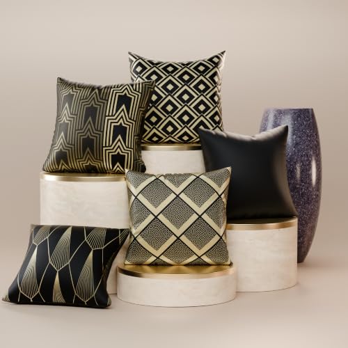 Image of Stoa Paris Cushion Cover Set of 5, Home Decor for Sofa, Bed & Living Room, Digital Printed Cushion Cover 16 Inch x 16 Inch, Soft Touch Finish, Hidden Zip Closure, Charlotte's Empire - Charlotte