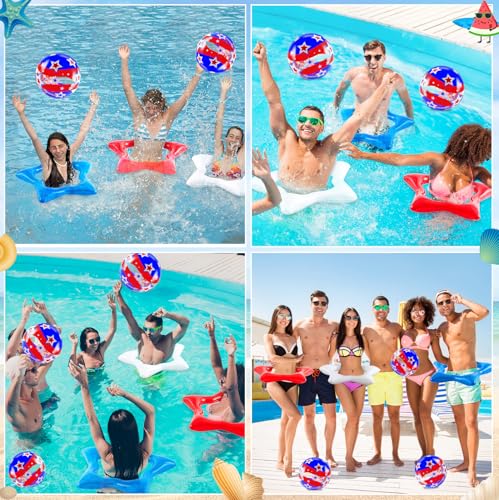 Relaxgiant 4th of July Pool Floats, 5 PCS USA Inflatable Float Set for Adults by Relaxgiant - Image 6