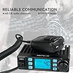 Retevis MB1 AM/FM CB Radio, 40 CH CB Mobile Radio with 45 Inch CB Antenna, Instant Channel 9/19, 7-Color Screen, Auto-Scan, Trucker Essentials - Image 2