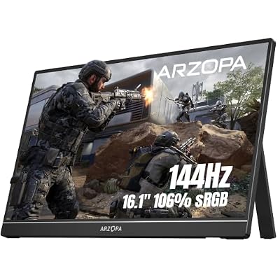 ARZOPA 16.1'' 144Hz Portable Gaming Monitor 106% sRGB - Z1FC