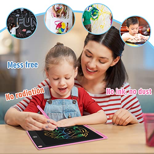 HOMESTEC-Colourful-LCD-Writing-Tablet85-inch-Drawing-Board-Graphic-Tablet-Lock-Key-Handwriting-Doodle-Drawing-Pad-Kids-Toys-Gifts-for-Boys-GirlsPink