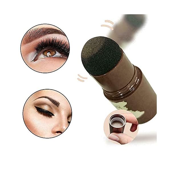 One-Step-Eyebrow-Stamp-Shaping-Kit-Eyebrow-Powder-Stamp-Waterproof-Brow-Stamp-Shaping-Kit-Eyebrow-Definerwith-24-Reusable-Eyebrow-Stencils-Hairline-Shadow-Powder-Stick-for-Women-BLACK-BROWN One Step Eyebrow Stamp Shaping Kit, Eyebrow Powder Stamp Waterproof, Brow Stamp Shaping Kit Eyebrow Definer,with 24 Reusable Eyebrow Stencils, Hairline Shadow Powder Stick for Women (BLACK-BROWN)