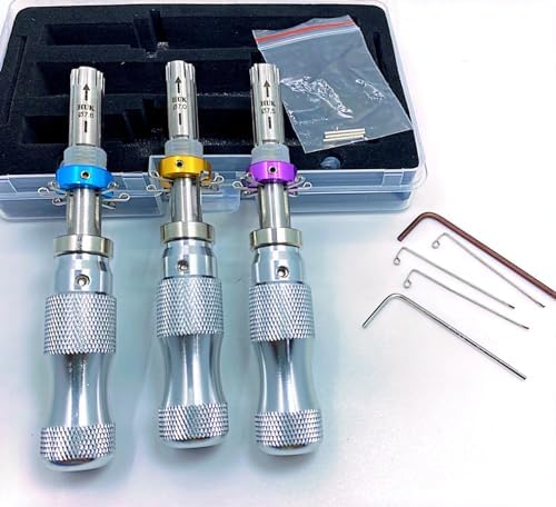 Lovamis 3 PCS 7 Pins Tubular Lock Pick Tools Professional Locksmith ...