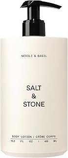 Salt & Stone Body Lotion for Women & Men | Neroli & Basil | Hydrates, Nourishes & Softens Skin | Restores Dry Skin | Fast-Absorbing | Cruelty-Free & Vegan | 15.2 fl oz