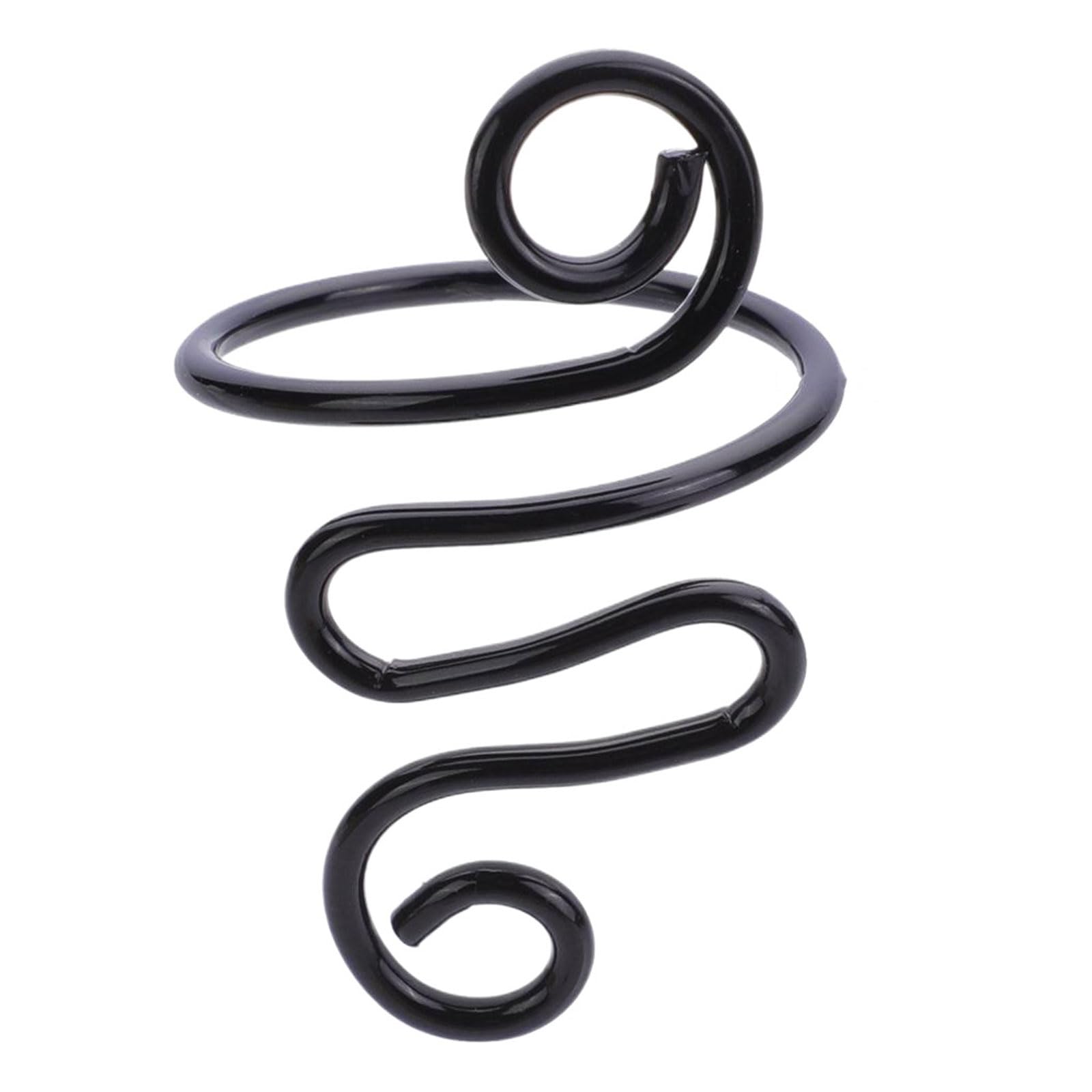 5 Anelli Portafilo Regolabili Per Uncinetto – 2 Stili Serpente In Lega Di Zinco – Oro, Argento, Nero