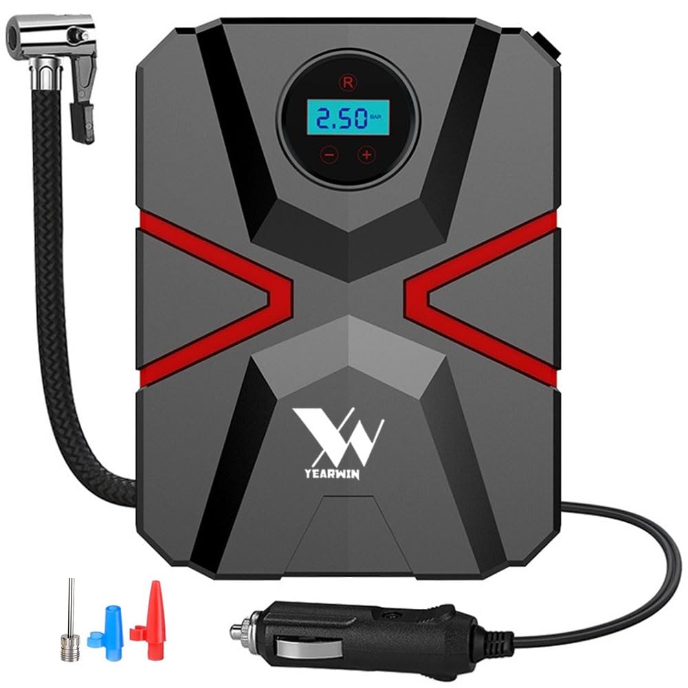 Yearwin 1+1 Year Warranty T Edition Digital Tyre Inflator - 12V Portable air Compressor with Auto shutoff 150PSI Black and Red (B0CTJ2GDH6) Amazon Price History, Amazon Price Tracker