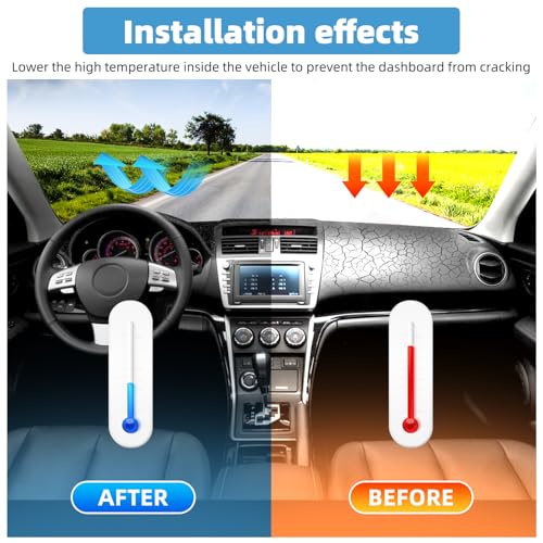 Image of Dash Cover Mat for Mazda 6 2009 2010 2011 2012 2013 Non-Slip Dashboard Cover Mat Sunshade UV Rays Protector Interior Accessories