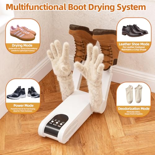 Save 58% on Gyrivav Boot Dryer with 4 Ports & Auto Timer