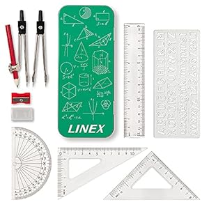 Linex Geometrie-Set mit Metallbox