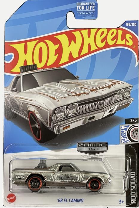 Hot Wheels Zamac '68 El Camino Rod Squad 3 5 miniatura 1