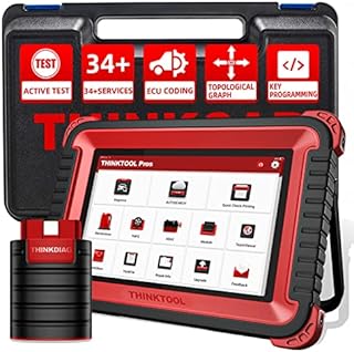 Thinkcar Thinktool Pros Bi-Directional Scanner Full Systems Diagnostic Scan Tool, Topology Graph, 34+ Reset Functions, Key Matching, ECU Coding, AutoAuth for FCA SGW, ADAS Calibration, 2 Years Update