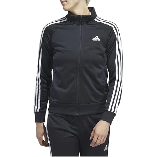 adidas womens Essentials Warm-up Slim 3-stripes Track Top