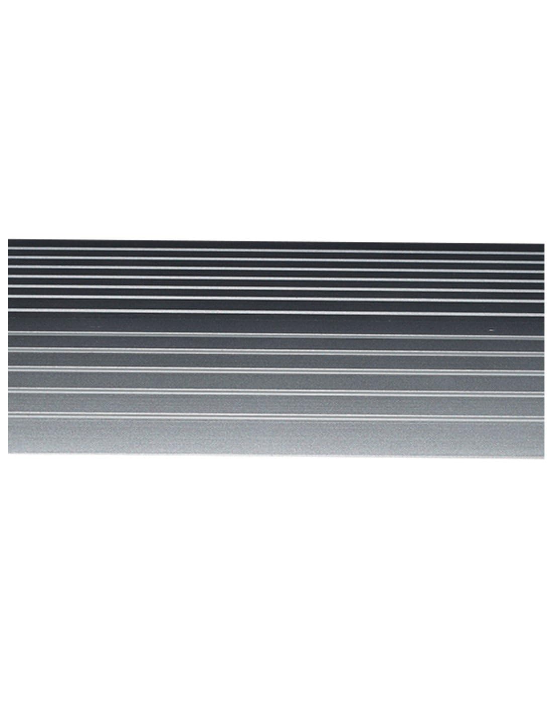 JARDIN202 - Perfil Aluminio 2-5-8 mm Altura | 8mm alt. 65mm anch. 2m larg. Taladrado -