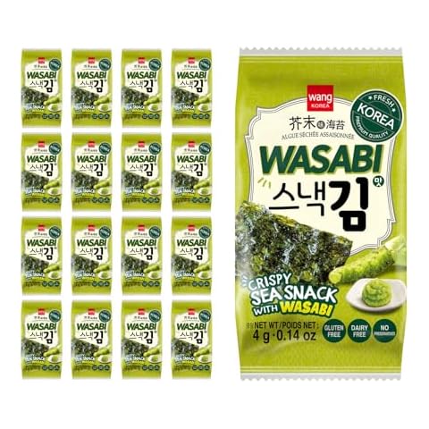 Wang Wasabi Seaweed Snack, Pack of 16 Cover
