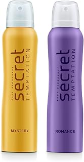 Secret Temptation Mystery and Romance Deodorant for women 150 ml each