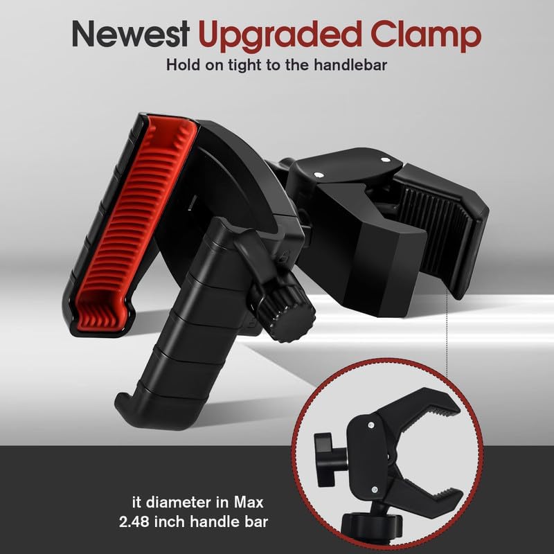 Miniatura 6 de Upgraded Golf Cart Phone Mount Holder Compatible with EZGOClub CarYamaha, Big Phones & Thick Cases Friendly Universal Phone Holder Compatible with