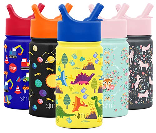Simple Modern 14oz Summit Kids Water Bottle Thermos with Straw Lid - Dishwasher