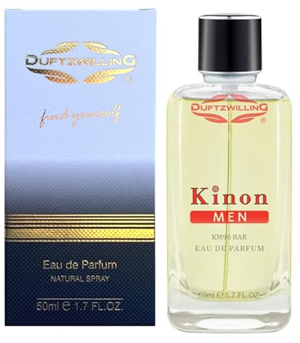 Kinon MEN - Herrenparfum - DuftzwillinG - Eau de Parfum - KM96 RAR - EdP - Vintage Duft - Frisch Würzig Holzig Feiner Herrenduft - 90er - 2000er Jahre Klassiker Duftrarität (50 ml)