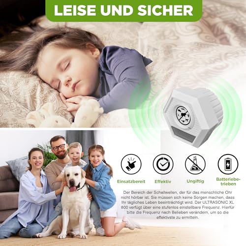 ISOTRONIC Mäusevertreiber Nagetier | Vertreiber mit Ultraschall und Licht | Abwehr gegen Mäuse und Ratten, elektrisch, Tiervertreiber, wasserdicht