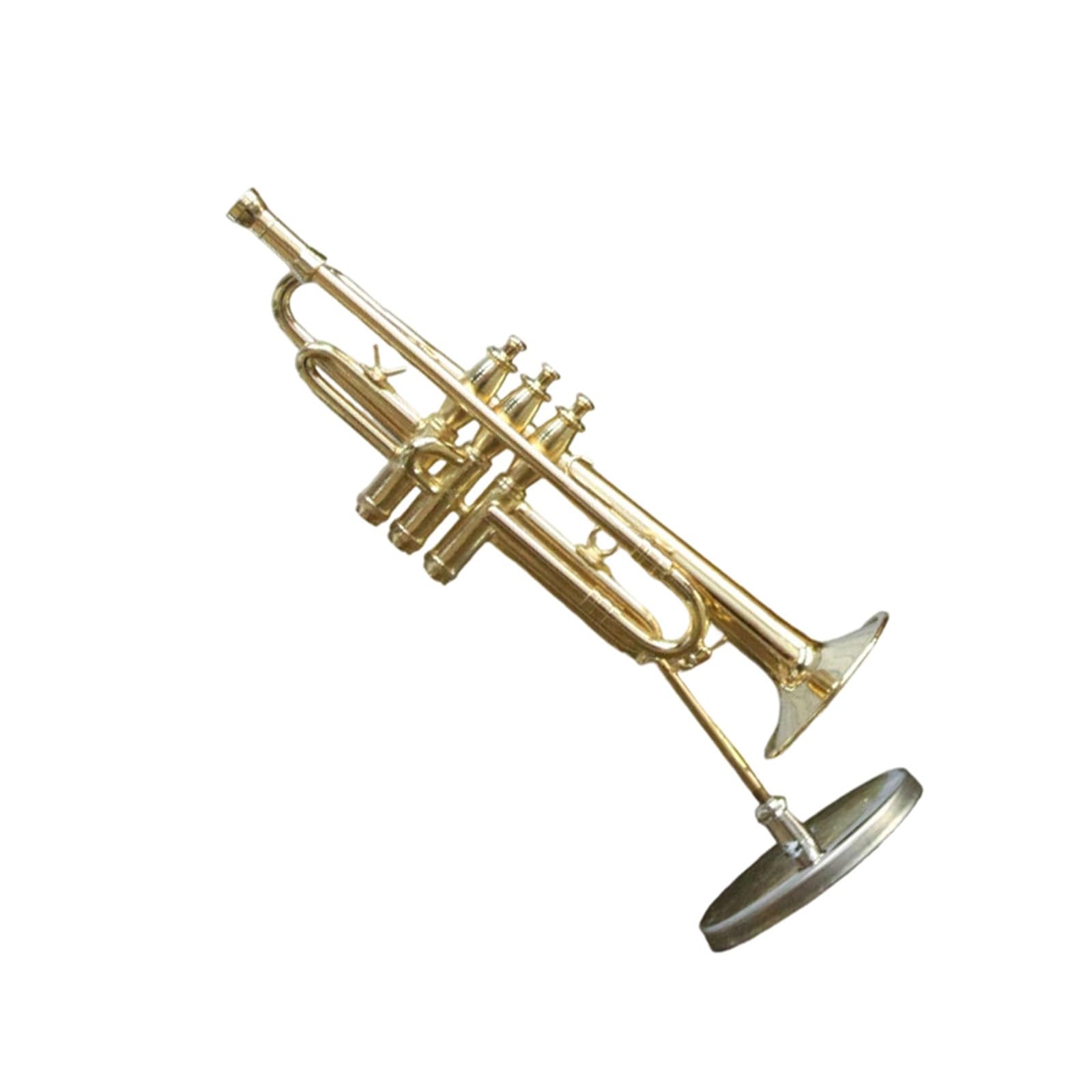 ZXFJYUIP Miniature Trumpet And Trombone Ornament Model Saxophone Home Decor(Trombone)