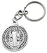 Saint Benedict Medal Key Chain | Patron Saint of Students | Great Catholic Gift for First Holy Communion, Confirmation, and Graduation | Made in Italy