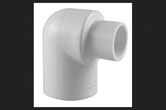 Charlotte Pipe 1-1/2" X 1" 90 Degree Elbow Reducer Pipe Fitting - Socket x Socket Schedule 40 PVC Durable, Easy to Install, High Tensile and Sound Deadening for Home or Industrial Use Single Unit