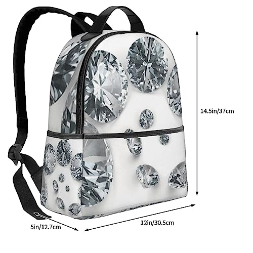 Sac à dos de travail BAFAFA chic imprimé diamant pour ordinateur