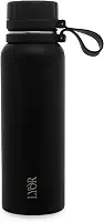 LYOR - Garrafa Térmica de Aço Inox Explorer Preta 650ml