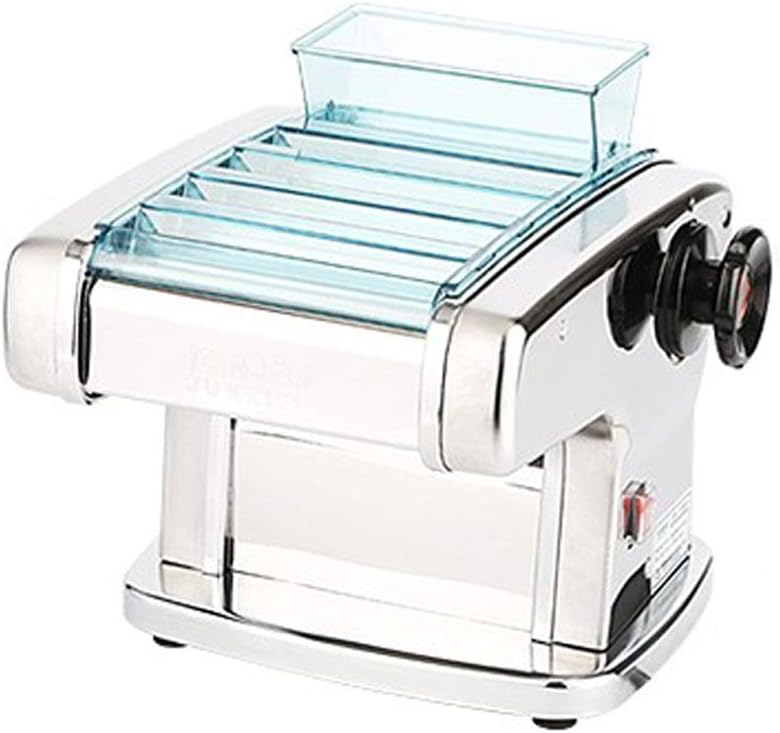 Pasta Machine Noodles Maker Pasta Machine Pasta Machine Stainless Steel Electric Pasta Maker Non-stick Machine W 4 Blades And 9 Thickness Settings For Home Pasta Cutter (Color : Silver Size