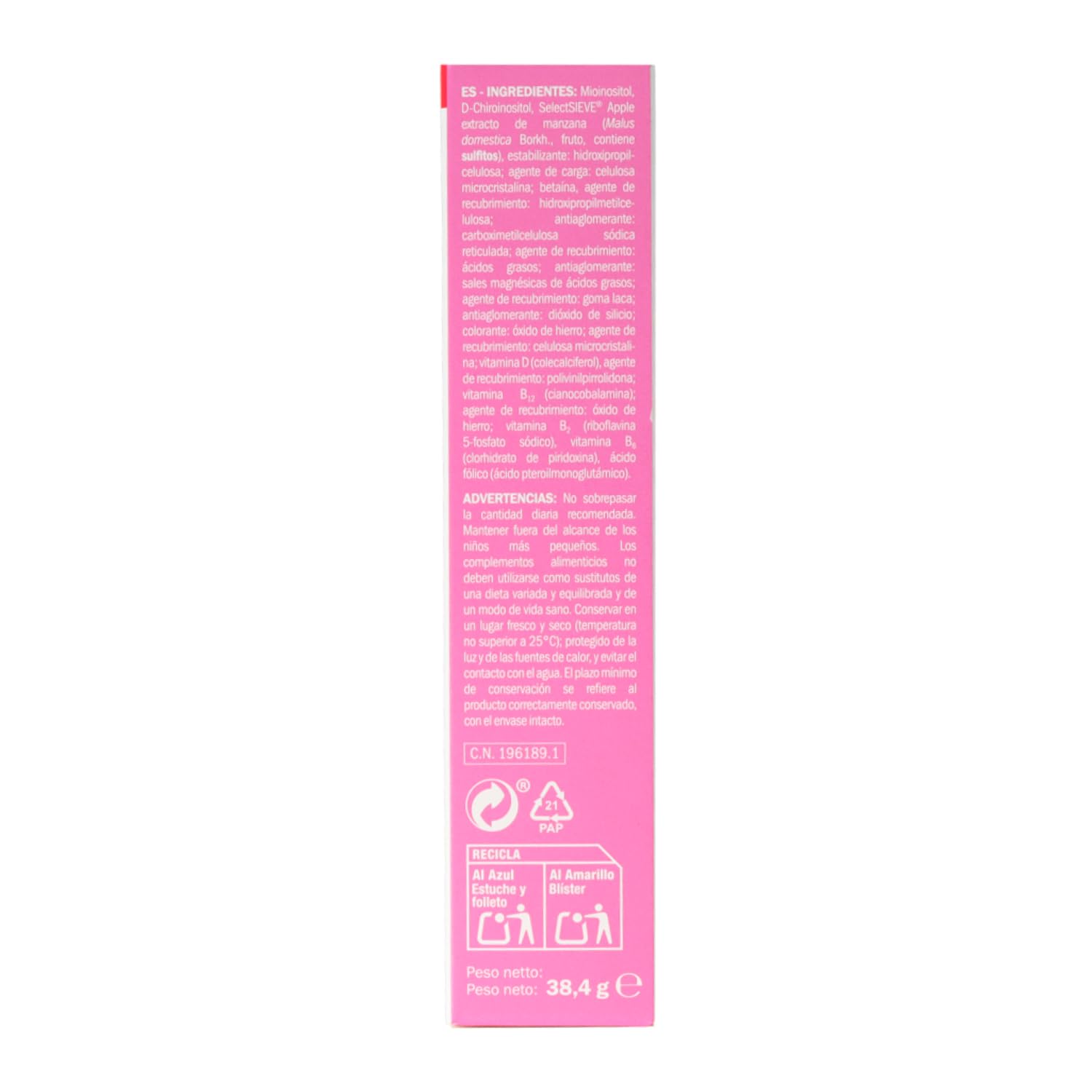 Laborest | Sinopol Fast Slow | 30 compresse | Vitamina B2, B6, B9 è B12 | Acido Folico, Lipoico, Mioinositolo | Betaina