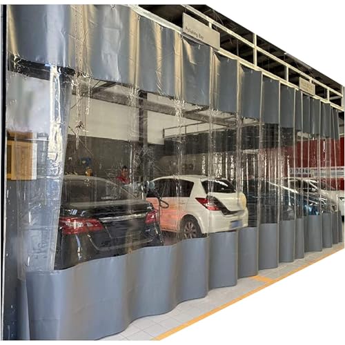 Paneles laterales de lona transparente impermeable para pérgolas y cenadores, cortinas de lona de PVC transparente de 0,3 mm, cubierta de garaje al aire libre, 2,6 x 2,5 m