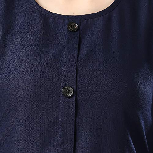 Image of Leriya Fashion Designer Slub Cotton Fully Stitched AnarklaiKurti for Women & Girls on Jeans Palazzo or Skirt
