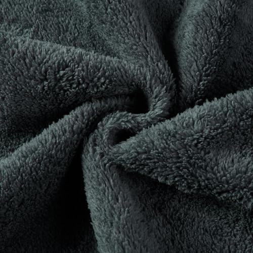 KUDORO Gebreide herentrui met dikke capuchon, trui met volledige voorzijde, rits, warme winterjas, fleece jas met lange mouwen, halflange casual