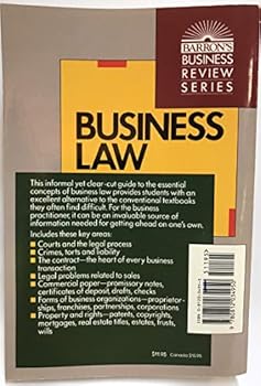 Business Law (Barron's Business Review Series)