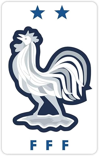 Adhesivo de fútbol nacional de Francia (cualquier tamaño) FC Francia Seal FFF Soccer Decal Vinilo Colores del equipo para bamper coche, camión,