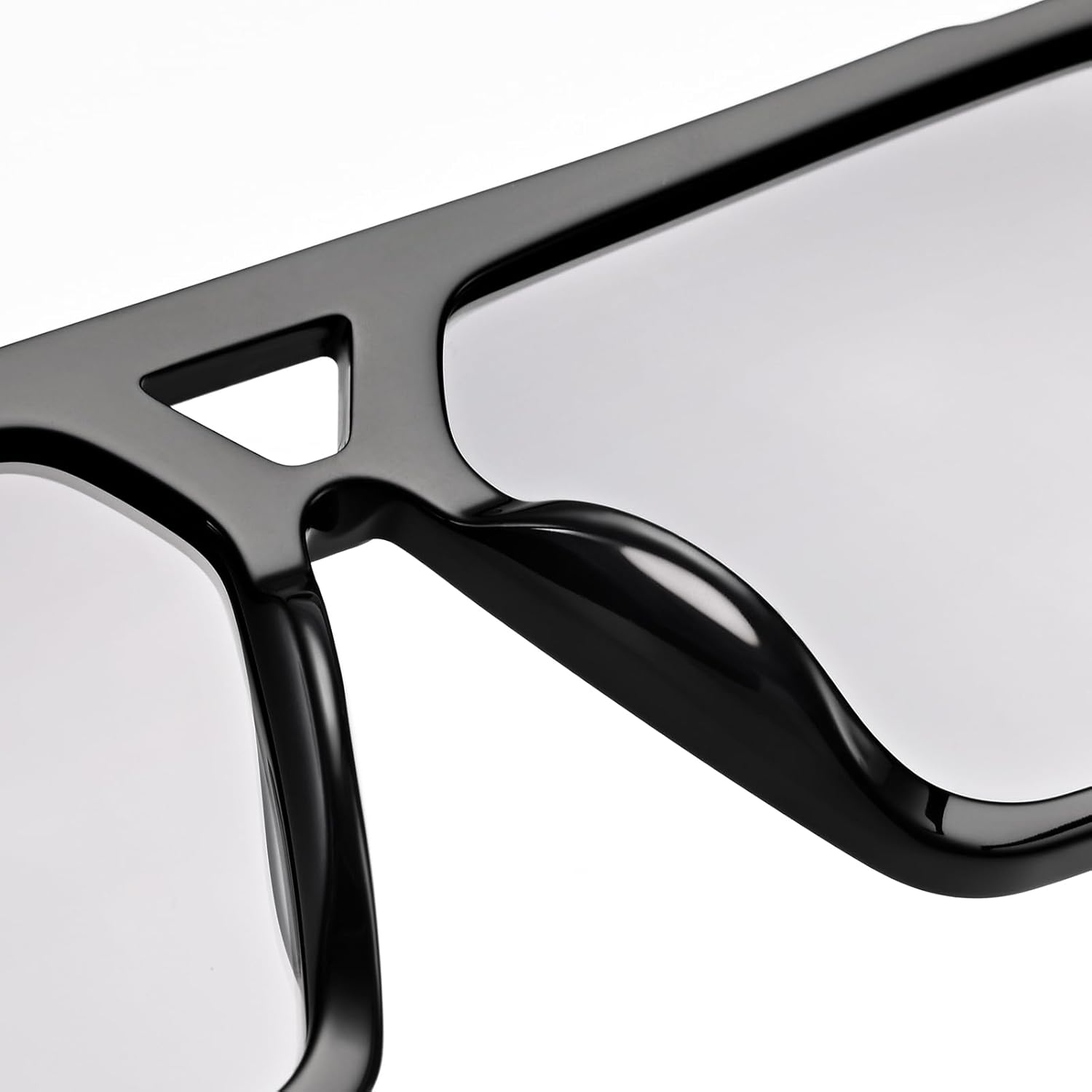 Trendy Oversized Polarized Square Sunglasses for Men and Women – Stylish UV Protection Shades D1240309 - Image 4