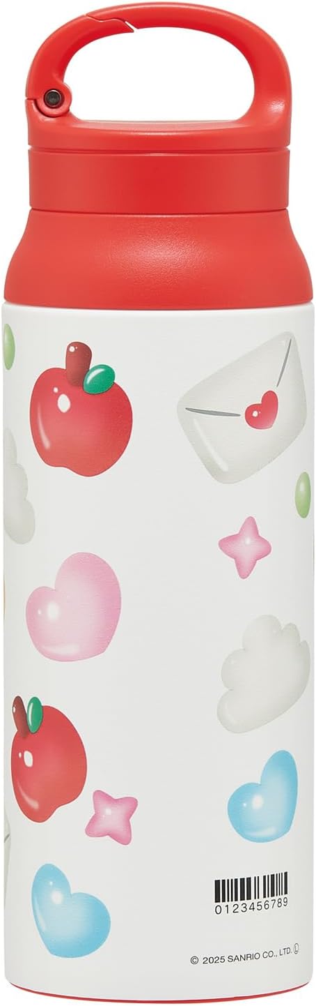 Skater - Stainless Steel Water Bottle with Carabiner Handle, Insulated and Cold Water Bottle, Sanrio Hello Kitty Double Wall Vacuum Insulated Water Bottle - Soup Balloons STBC6-A