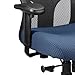 Tempur-Pedic TP9000C Mesh Swivel Task Chair with Tempur Material, Cooling Gel Layer, Adjustable Armrests, and Lumbar Support, Navy