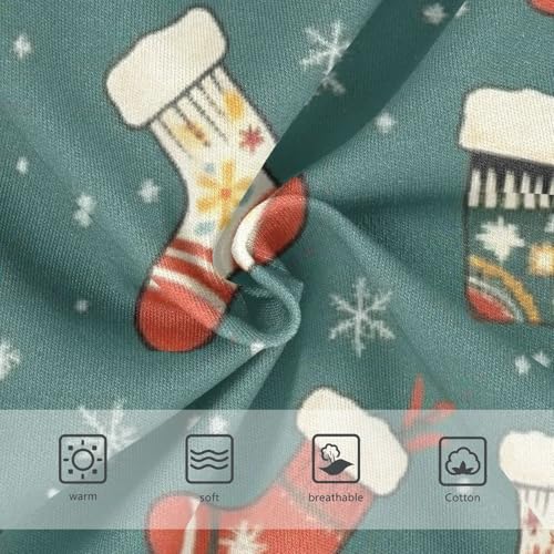 Girls' Sport Panties Organic Underpants for Kid Christmas Stockings with Snowflakes Pattern3
