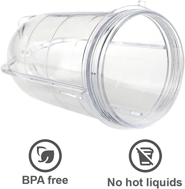 Jug Blender Vervangende Beker, Duurzame en Transparante Behuizing Plastic Blender Juicer Mixer Vervangende Beker(Short Cup
