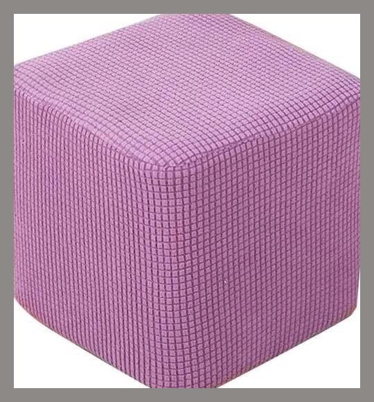 Pouf Repose Pied Uyeoco Housse De Protection Pour Repose Pied Housse Repose Pied Housse Ottoman Rectangulaire En Velours Extensibles(H20,M: 110-120cm X 40-50cm Housse De Pouf Rectangulaire