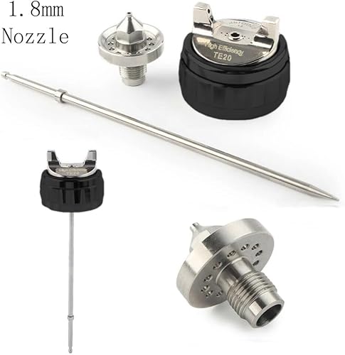 Miniatura 5 de HVLP - Pistola pulverizadora de aire de acero inoxidable de 0.051 in y 0.071 in, 20.3 fl oz y 13.5 fl oz, pulverizador de pintura de alimentación