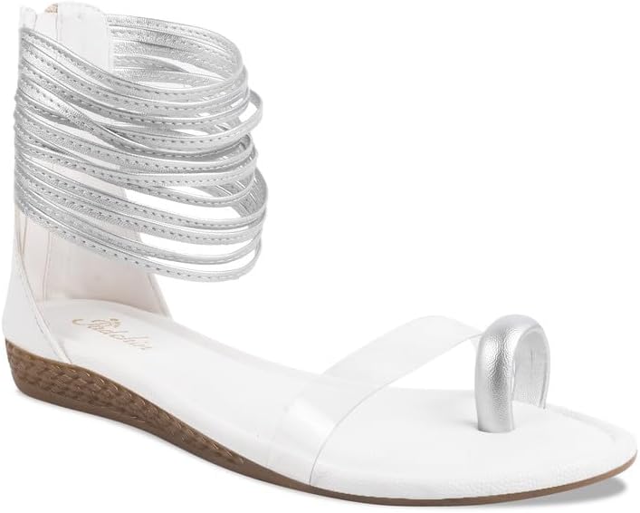 Flats Gladiator Women Sandals, Zip Closure High-Tops flatform Sandal For Ladies