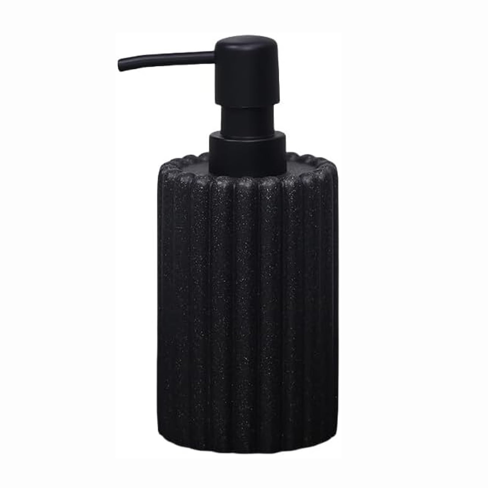 Kxaoxgrc Nero Glass Soap Lotion Dispenser Set, Ceramic Soap Dispenser Multicolor Hand Pump Bottle For Kitchen Bathroom(Nero)