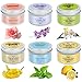 6×3.2oz Coffret cadeau bougies parfumées, Coffret bougie parfumée 6 pièces,Bougies en Cire de soja Naturelle Bougies, bougie parfumée extérieur,bougie extérieure, décoration bougie