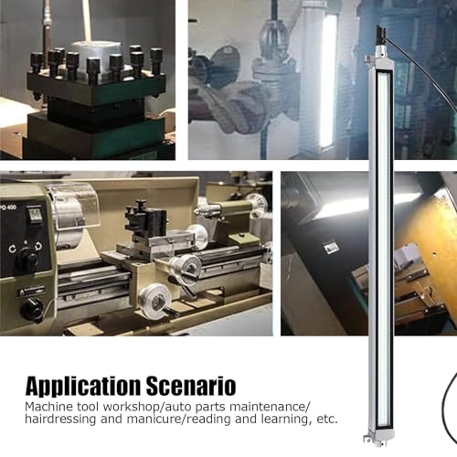 XHTLLO LED Work Tube Light, 20W 1800lm IP66 Waterproof Explosion Proof Hardwired 24V Machine Light for Workshop