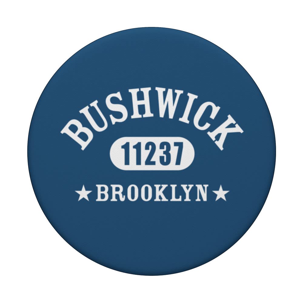 BUSHWICK Brooklyn NY 11237 Athletic Design PopSockets Swappable PopGrip, Black - Image 3