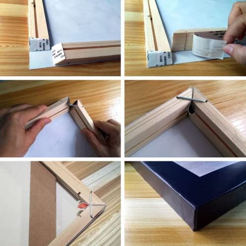 FOLKOR Cornice Portafoto In Legno Massello – Bianco Antico – 40,6 X 50,8 Cm – Larghezza 7,6 Cm – Per Quadri Su Tela, Poster, Stampe